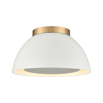 Pelham Two Light Flush Mount in Satin Brass (45|52313/2)