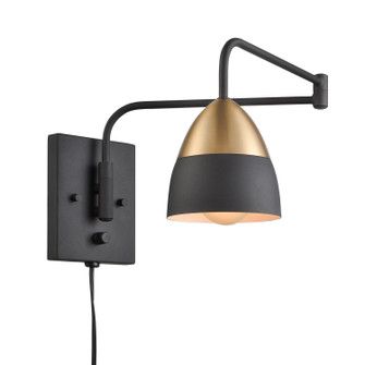 Milla One Light Wall Sconce in Charcoal Black (45|52222/1)