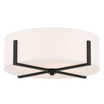 Malen Four Light Flush Mount in Black (12|52594BK)