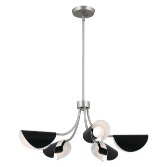 Arcus Five Light Chandelier/Semi Flush in Satin Nickel (12|52558SN)