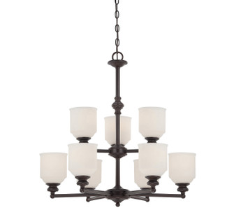 Melrose Nine Light Chandelier in English Bronze (51|1-6838-9-13)