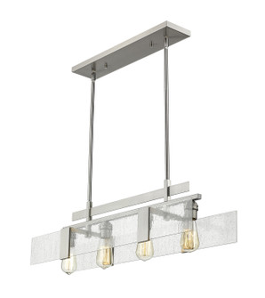 Gantt Four Light Linear Chandelier in Brushed Nickel (224|3002-32BN)