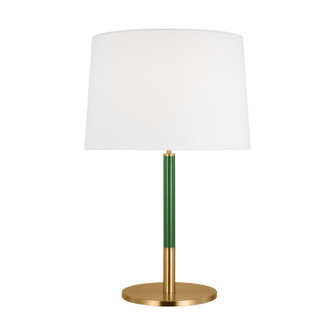 Monroe One Light Table Lamp in Burnished Brass (454|KST1041BBSGRN1)