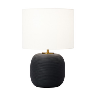 Fanny One Light Table Lamp in Rough Black Ceramic (454|HT1071RBC1)