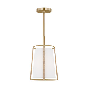 Cortes One Light Pendant in Satin Brass (454|DJP1011SB)