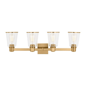 Alessa Four Light Bath Vanity in Burnished Brass (454|CV1034BBS)