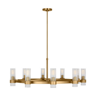 Geneva Eight Light Chandelier in Burnished Brass (454|CC16810BBS)