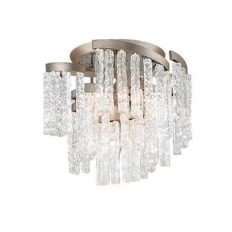 Mont Blanc Five Light Semi Flush Mount in Warm Silver Leaf (68|243-35-WSL)