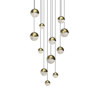 Grapes LED Pendant in Brass Finish (69|2917.14-AST)