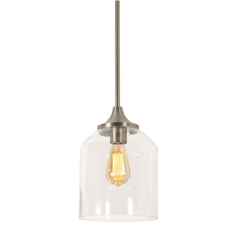 William One Light Pendant in Satin Nickel (162|WMMP08MBSN)