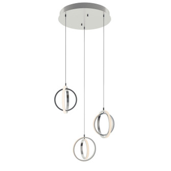 Lock LED Pendant in Satin Nickel (162|LCKP09L30D1SNRND3)