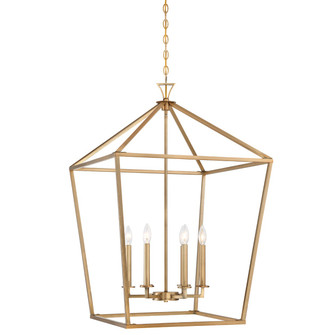 Townsend Six Light Pendant in Warm Brass (51|3-422-6-322)