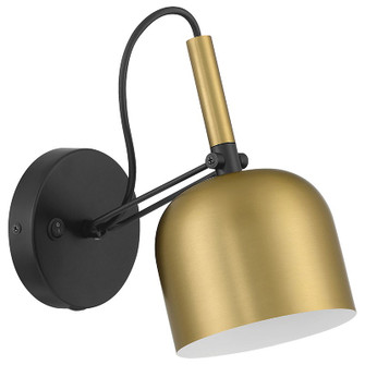 Porto LED Reading Light in Antique Brushed Brass with Black (18|72018LEDD-AWB)
