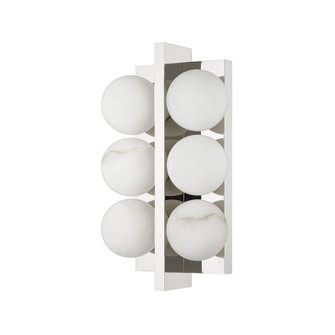 Emille Six Light Wall Sconce in Polished Nickel (68|357-06-PN)