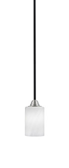 Paramount One Light Mini Pendant in Matte Black & Brushed Nickel (200|3401-MBBN-3001)