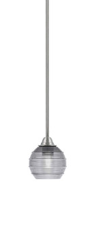 Paramount One Light Mini Pendant in Brushed Nickel (200|3401-BN-5112)