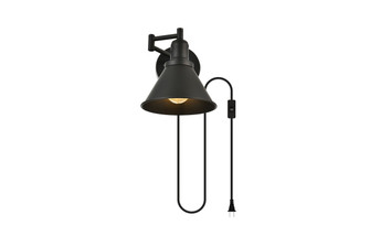 Jair One Light Wall Sconce in Black (173|LD7331W7BLK)