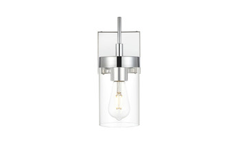 Benny One Light Bath Sconce in Chrome and Clear (173|LD7319W5CH)
