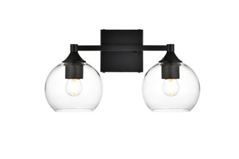 Foster Two Light Bath Sconce in Black and Clear (173|LD7308W16BLK)