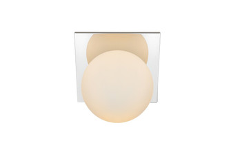 Jillian One Light Bath Sconce in Chrome and frosted white (173|LD7304W7CH)