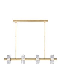 Laurel LED Linear Chandelier in Natural Brass (182|KWLS20927CNB)