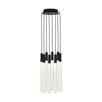Pylon LED Chandelier in Nightshade Black (182|700TRSPPYLC8RB-LED930)