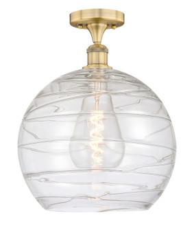 Edison One Light Semi-Flush Mount in Brushed Brass (405|616-1F-BB-G1213-14)