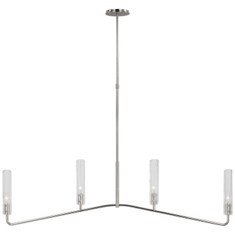 Casoria LED Linear Chandelier in Polished Nickel (268|ARN 5510PN-CG)