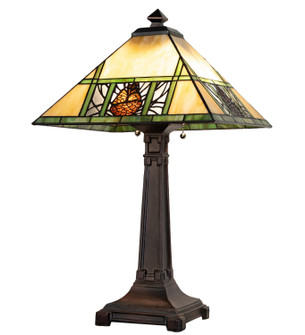 Pinecone Ridge Two Light Table Lamp in Mahogany Bronze (57|263185)