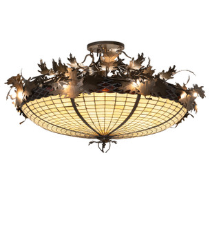 Greenbriar Oak 16 Light Semi-Flushmount in Antique Copper (57|259480)