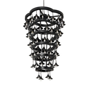 Cretella LED Chandelier in Black Metal (57|257009)