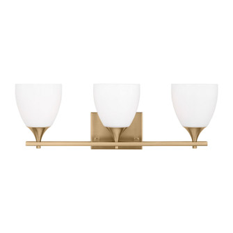 Toffino Three Light Bath in Satin Brass (454|DJV1023SB)