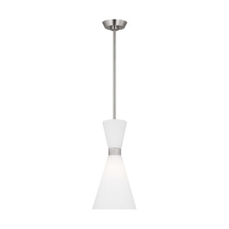 Belcarra One Light Pendant in Brushed Steel (454|DJP1101BS)