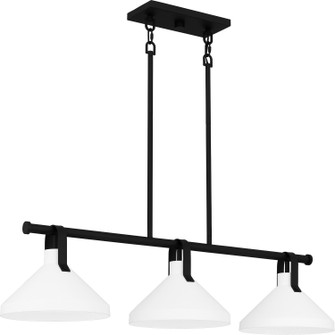 Brink Three Light Linear Chandelier in Matte Black (10|BIK338MBK)