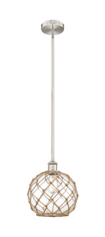 Edison One Light Mini Pendant in Brushed Satin Nickel (405|616-1S-SN-G122-10RB)