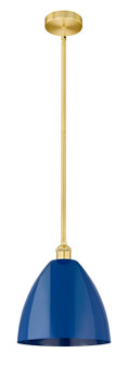 Edison One Light Mini Pendant in Satin Gold (405|616-1S-SG-MBD-12-BL)