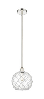 Edison One Light Mini Pendant in Polished Nickel (405|616-1S-PN-G122-10RW)