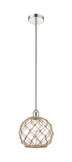 Edison One Light Mini Pendant in Polished Nickel (405|616-1S-PN-G122-10RB)