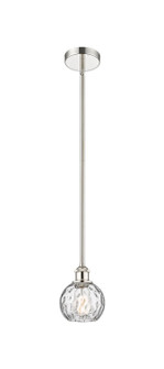 Edison One Light Mini Pendant in Polished Nickel (405|616-1S-PN-G1215-6)