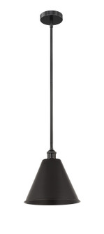 Edison One Light Mini Pendant in Matte Black (405|616-1S-BK-MBC-12-BK)
