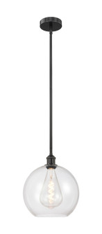 Edison One Light Mini Pendant in Matte Black (405|616-1S-BK-G122-12)