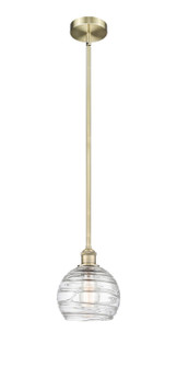 Edison One Light Mini Pendant in Antique Brass (405|616-1S-AB-G1213-8)