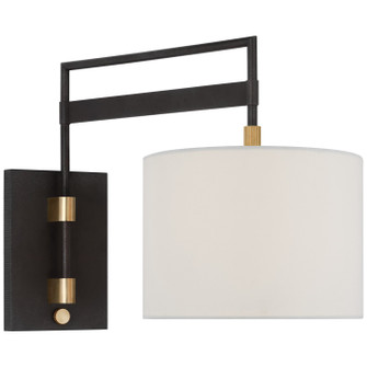 Gael LED Wall Sconce in Warm Iron And Antique Brass (268|RB 2060WI/AB-L)