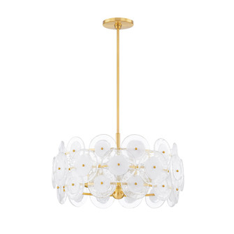 Zoella Five Light Chandelier in Aged Brass (428|H810705-AGB)