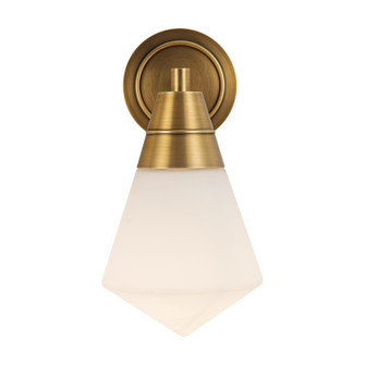 Willard One Light Wall Sconce in Vintage Brass/Opal Matte Glass (452|WV348106VBOP)