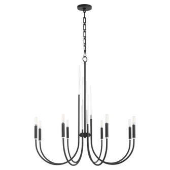 SUMMIT Eight Light Chandelier in Textured Black (19|6223-8-69)