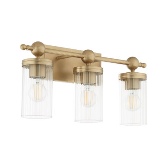 Lee Boulevard Three Light Vanity in Aged Brass (19|560-3-80)