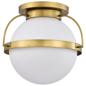 Lakeshore One Light Flush Mount in Natural Brass (72|60-7782)