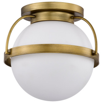 Lakeshore One Light Flush Mount in Natural Brass (72|60-7781)