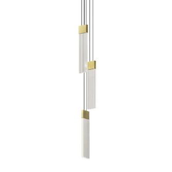 V Panels LED Pendant in Brass (69|3093.14)